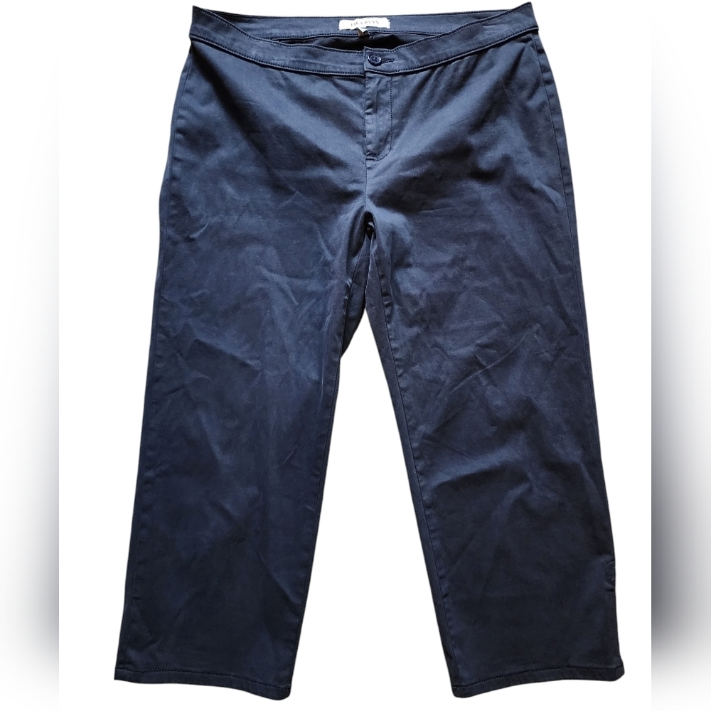 LILA RYAN Straight Leg Pants in Navy Blue